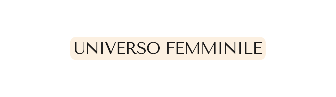 UNIVERSO FEMMINILE